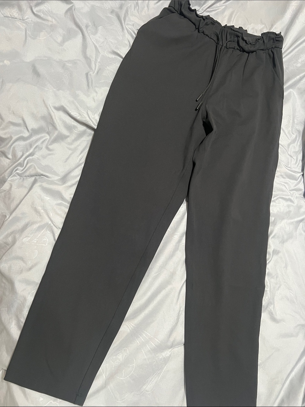 lululemon athletica Black Elastic-Waist Track Pants